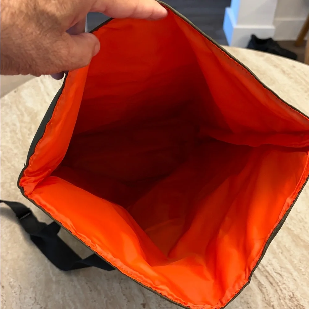 Jean Paul Gaultier Parfums Backpack in Olive Green Nylon - Picture 4 of 5